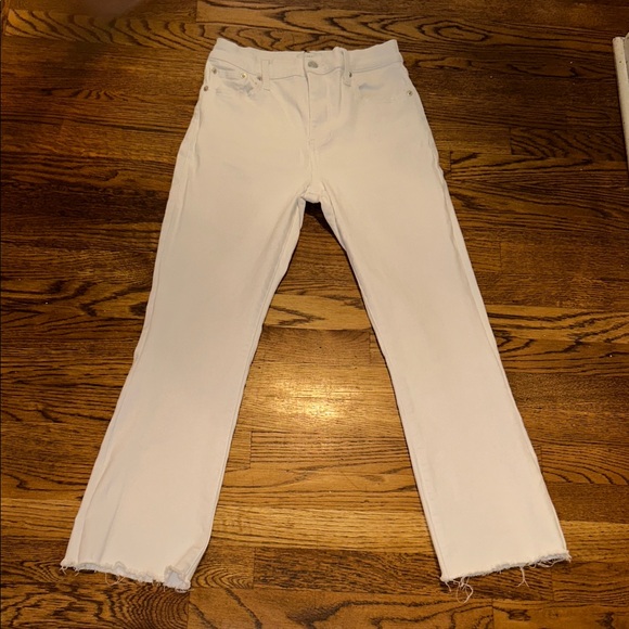 pistola Denim - pistola White Straight Leg High-Rise Jeans